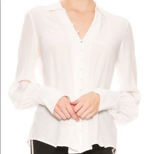 L'AGENCE Naomi Silk Blouse - IVORY
